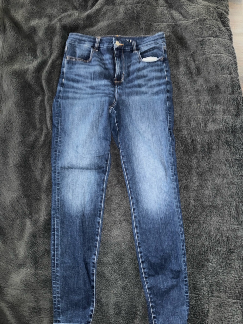 American Eagle Outfitters High Rise Blue Skinny Jeans